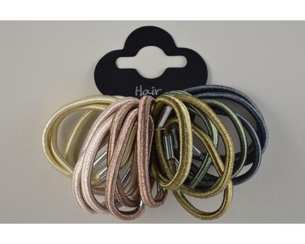 18 silky elastics. Colours as shown