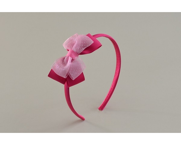 Sateen alice band with side bow detail. 3 designs per pack. As per images
