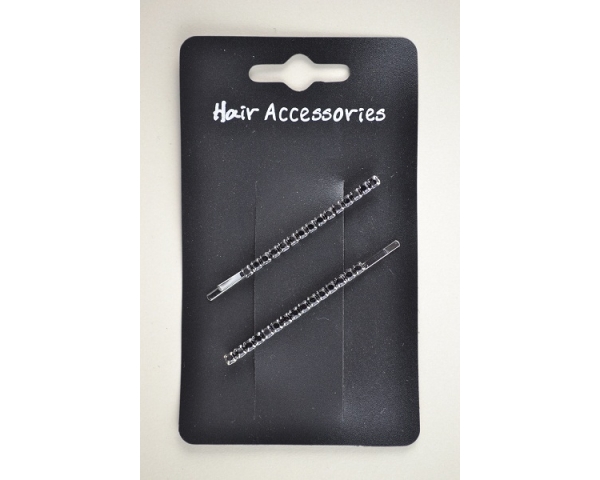 2 straight grips with black stone detail