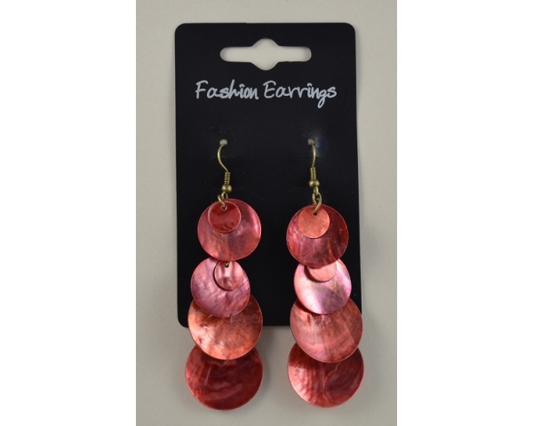 Shell style bronze droplet earrings. Colour as shown
