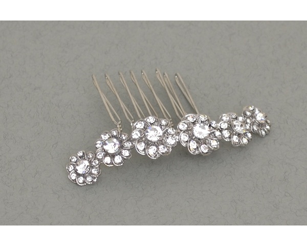 Dainty daisy flower miniature comb