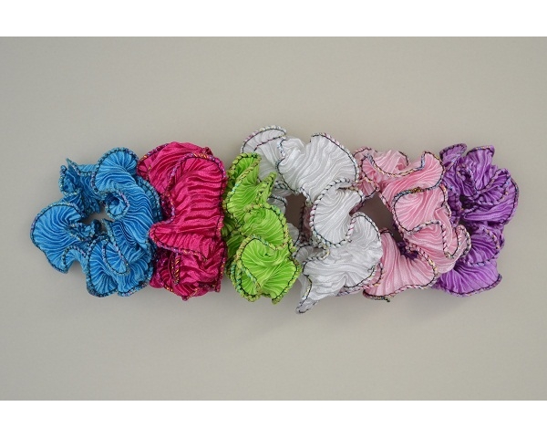 Pack of 24 loose small scrunchies. Colours as per images