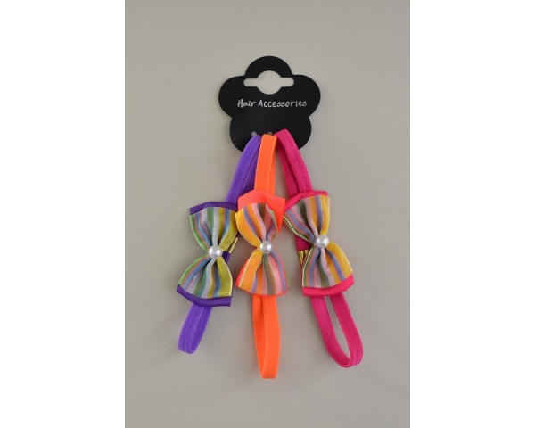 Bright kylie elastics with box and bead detail. Colours as per images per pack. Approx 17cm long